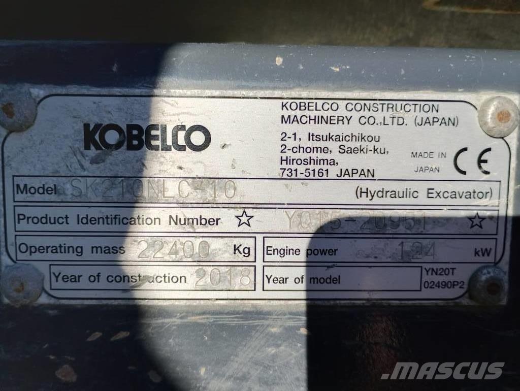 Kobelco SK210 N LC Escavatori cingolati