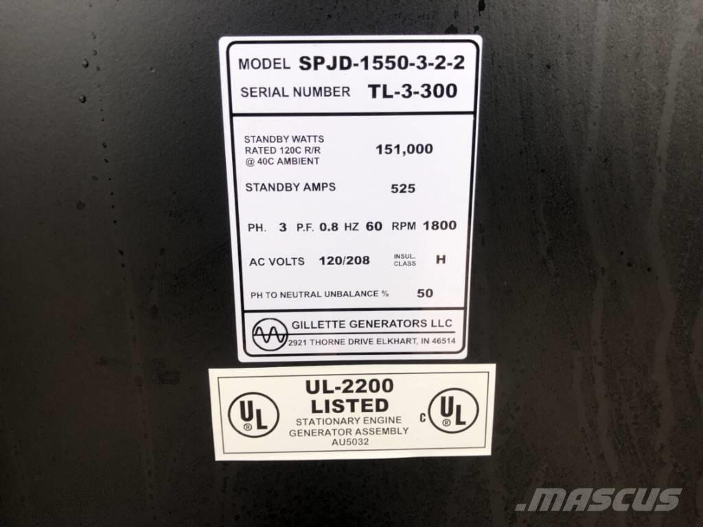  GILLETTE  SPJD-1550 Generatori diesel