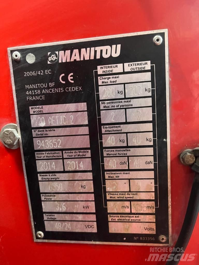 Manitou 120 AET JC Piattaforme a braccio articolato