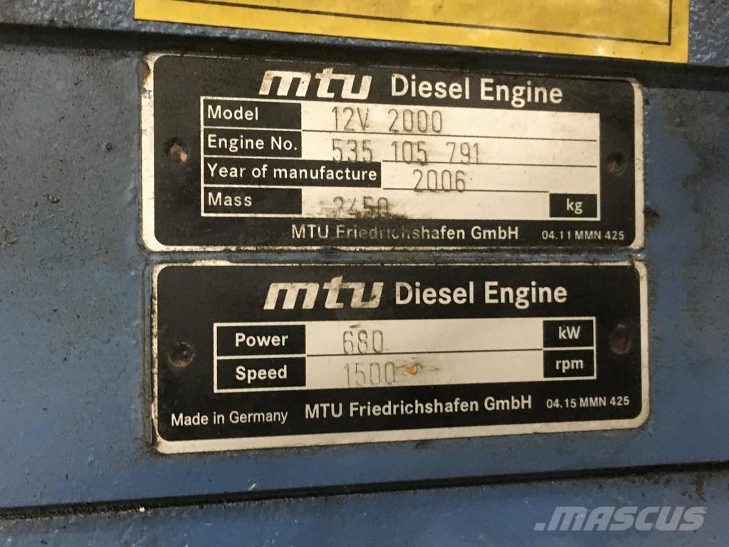 MTU 12V2000 USED Motori