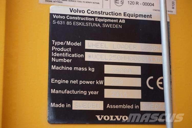 Volvo L250H Pale gommate