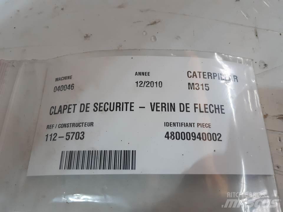 CAT M315 Componenti idrauliche