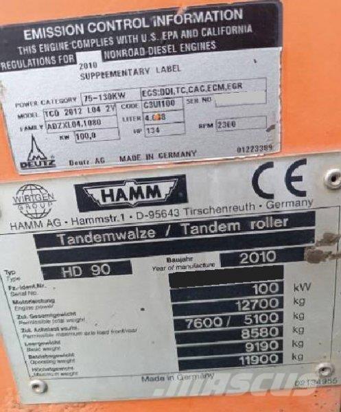 Hamm HD 90 Costruzioni - Altro