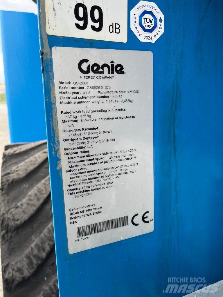 Genie GS 2668 RT Piattaforme a pantografo