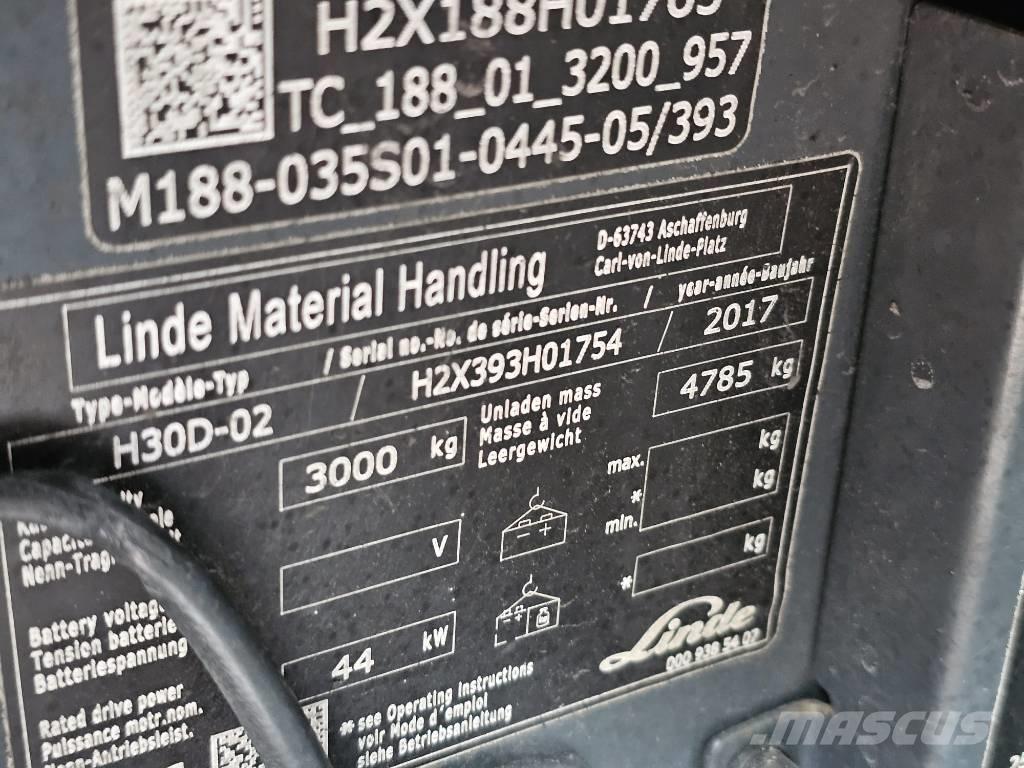 Linde H30D-02 Carrelli elevatori diesel