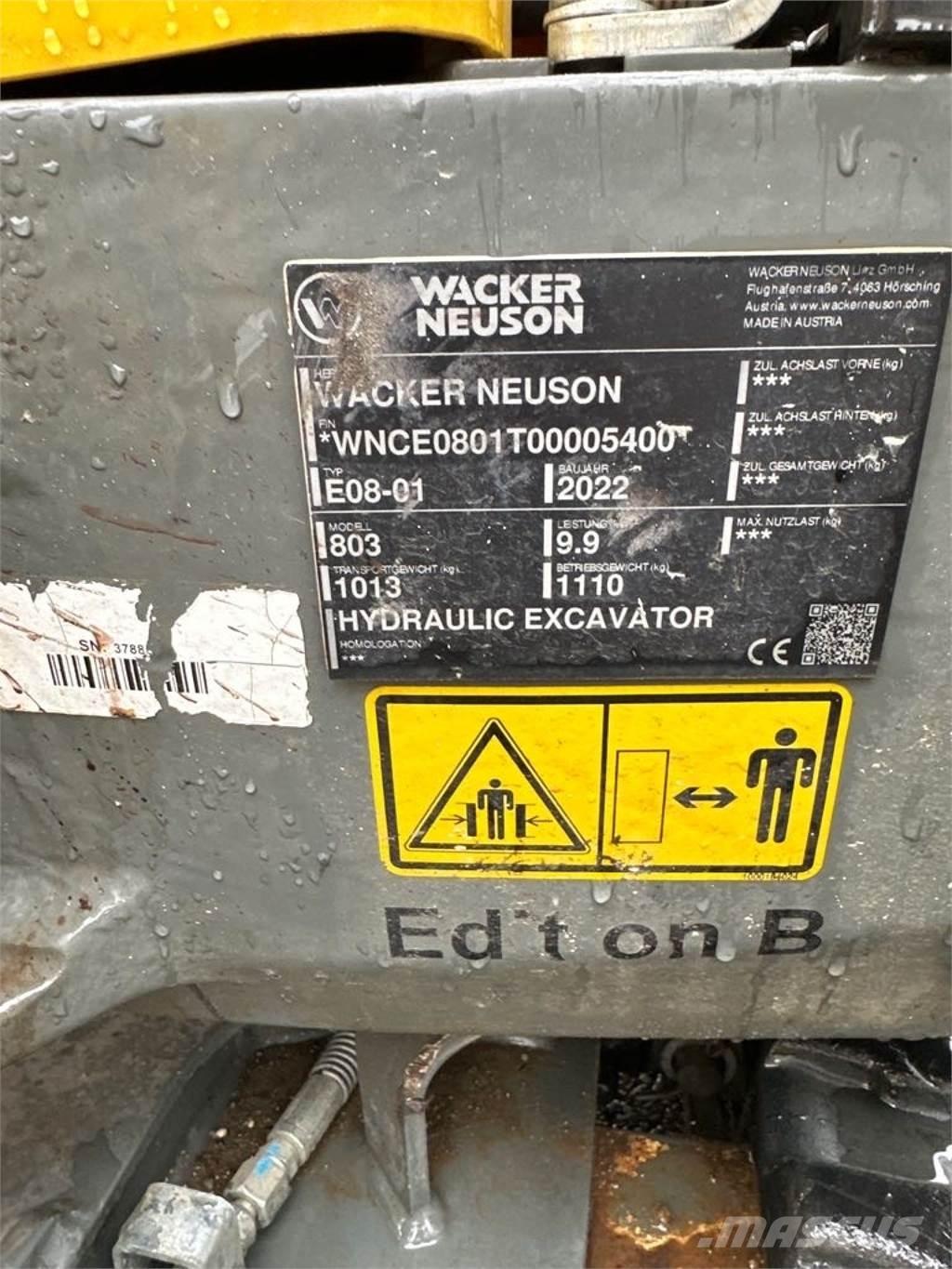 Wacker Neuson 803 Escavatori cingolati