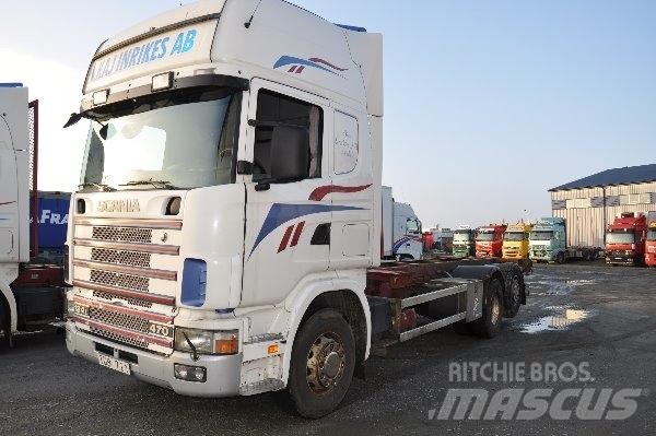 Scania 124 6X2 470 Camion portacontainer
