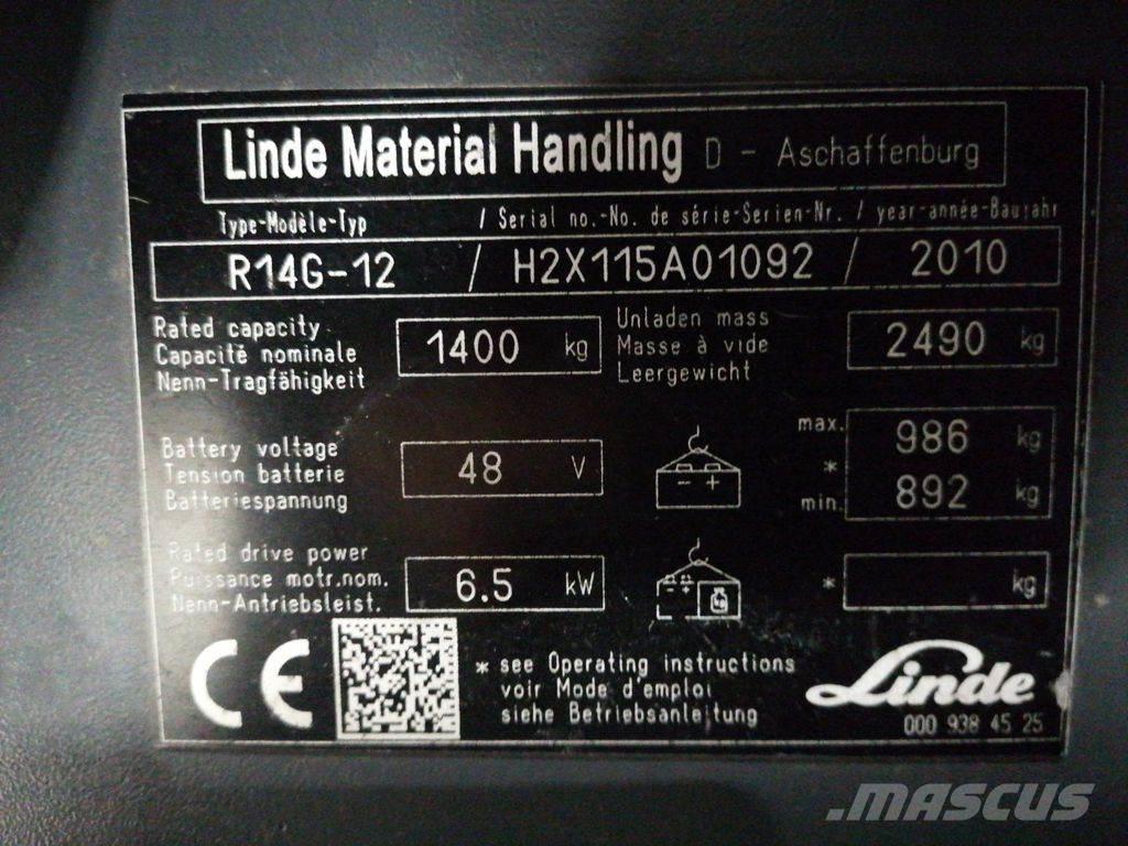 Linde R14G-12 Carrello retrattile