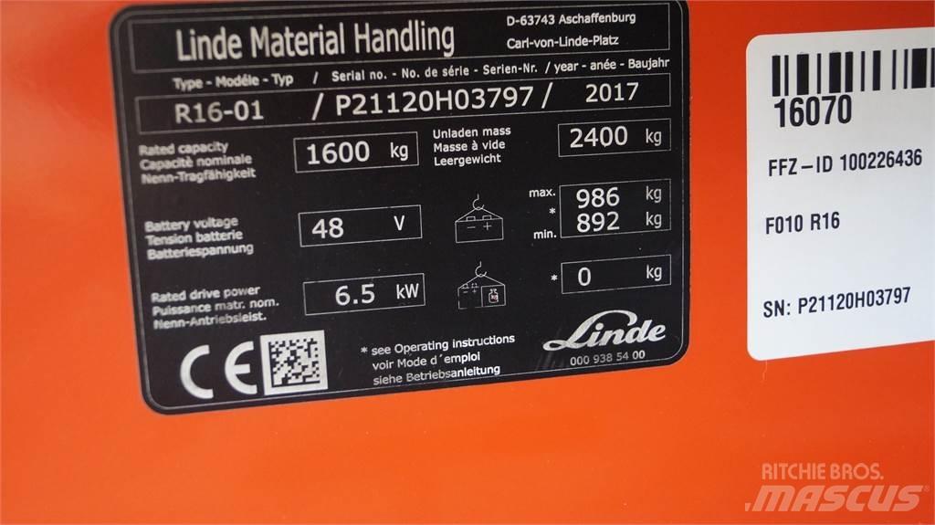 Linde R16 Carrello retrattile