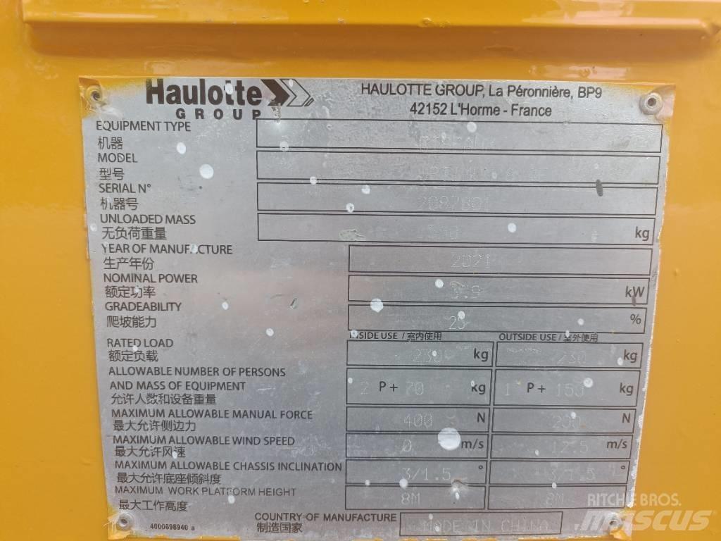 Haulotte OPTIMUM 8 Piattaforme a pantografo