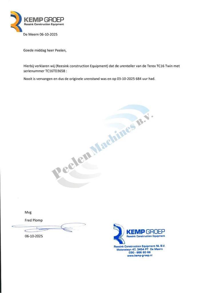 Terex TC16 Miniescavatori