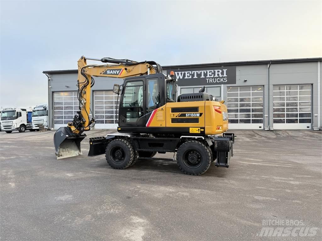 Sany SY155W Escavatori gommati