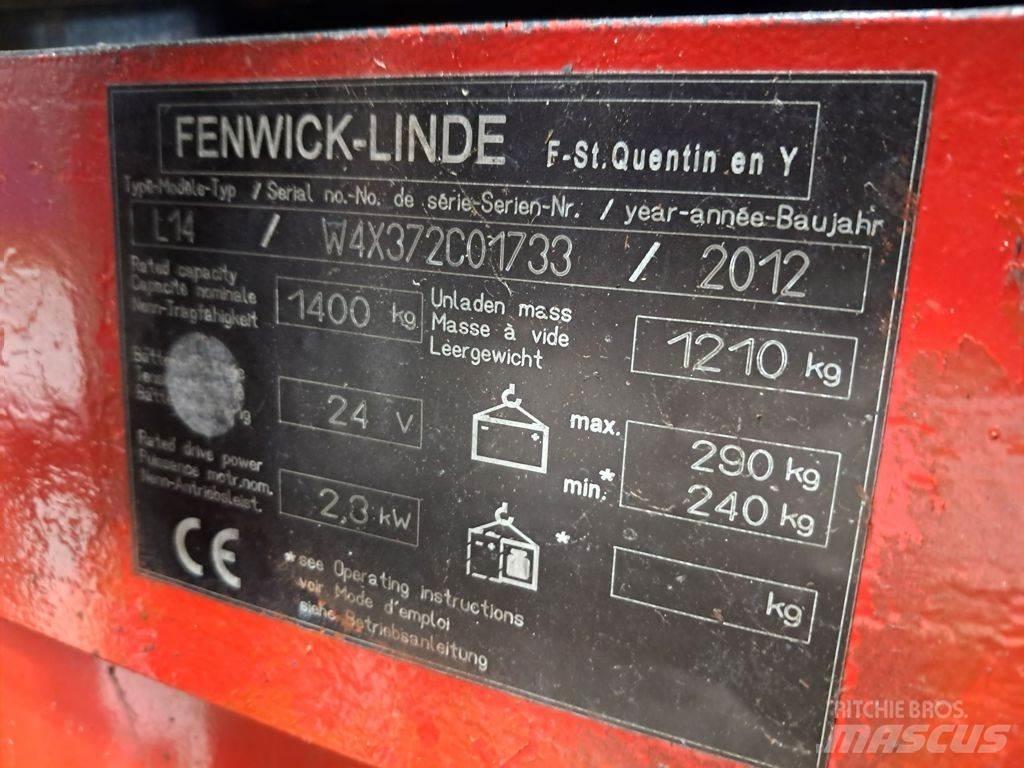 Linde L14 Transpallet uomo a terra