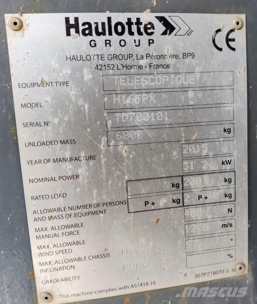 Haulotte H 16 TPX Piattaforme a braccio telescopico