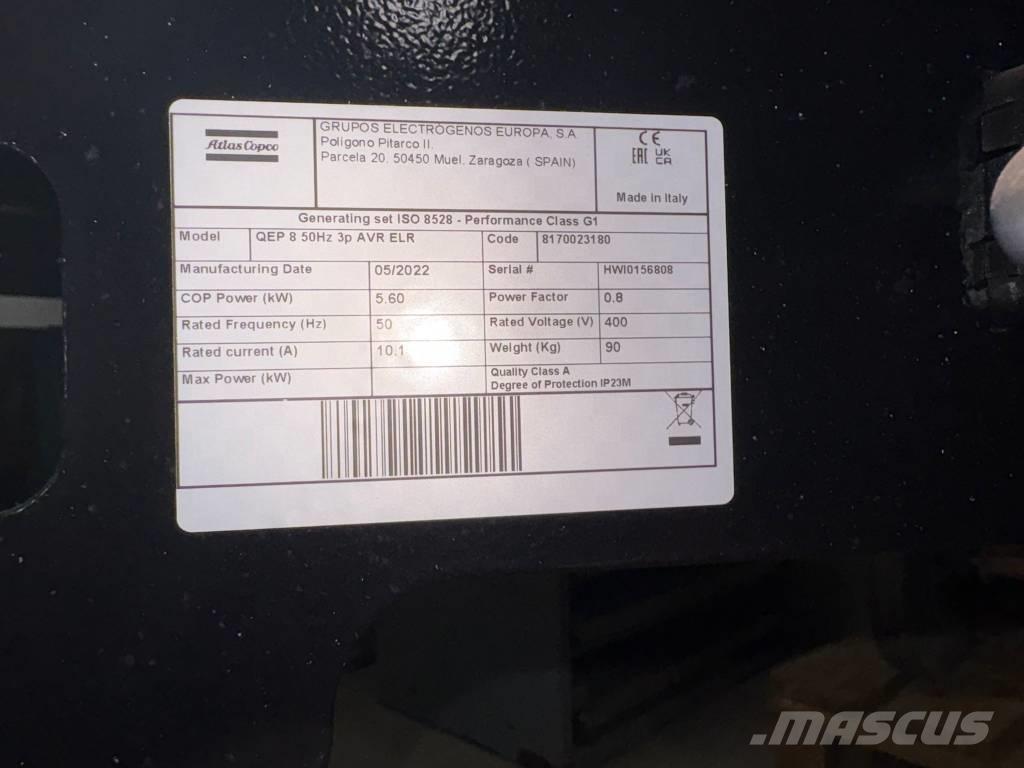 Atlas Copco QEP 8 Generatori a benzina