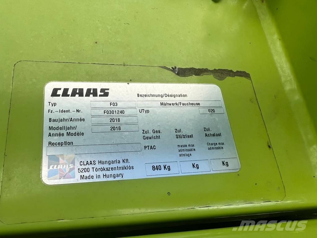 CLAAS Corto 310 FN Falciatrici