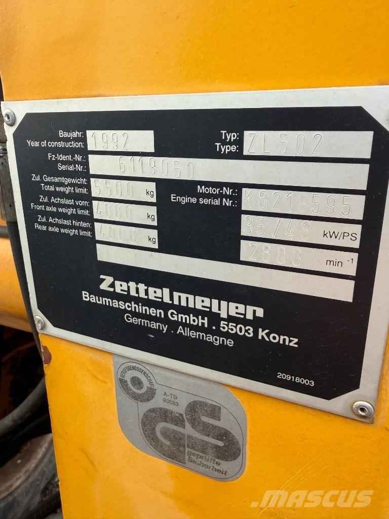 Zettelmeyer ZL 502 Pale gommate