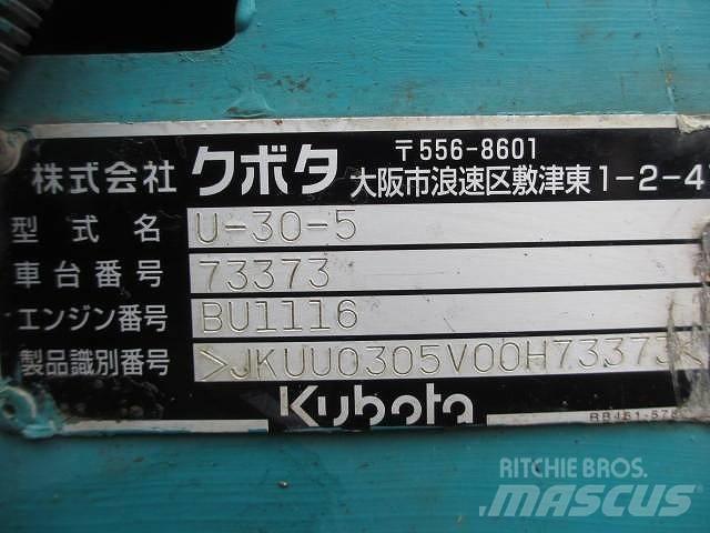 Kubota U 30-5 Miniescavatori
