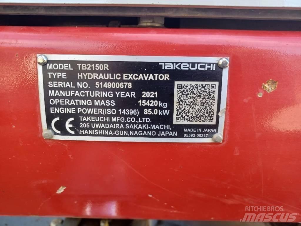 Takeuchi TB 2150 R Escavatori cingolati