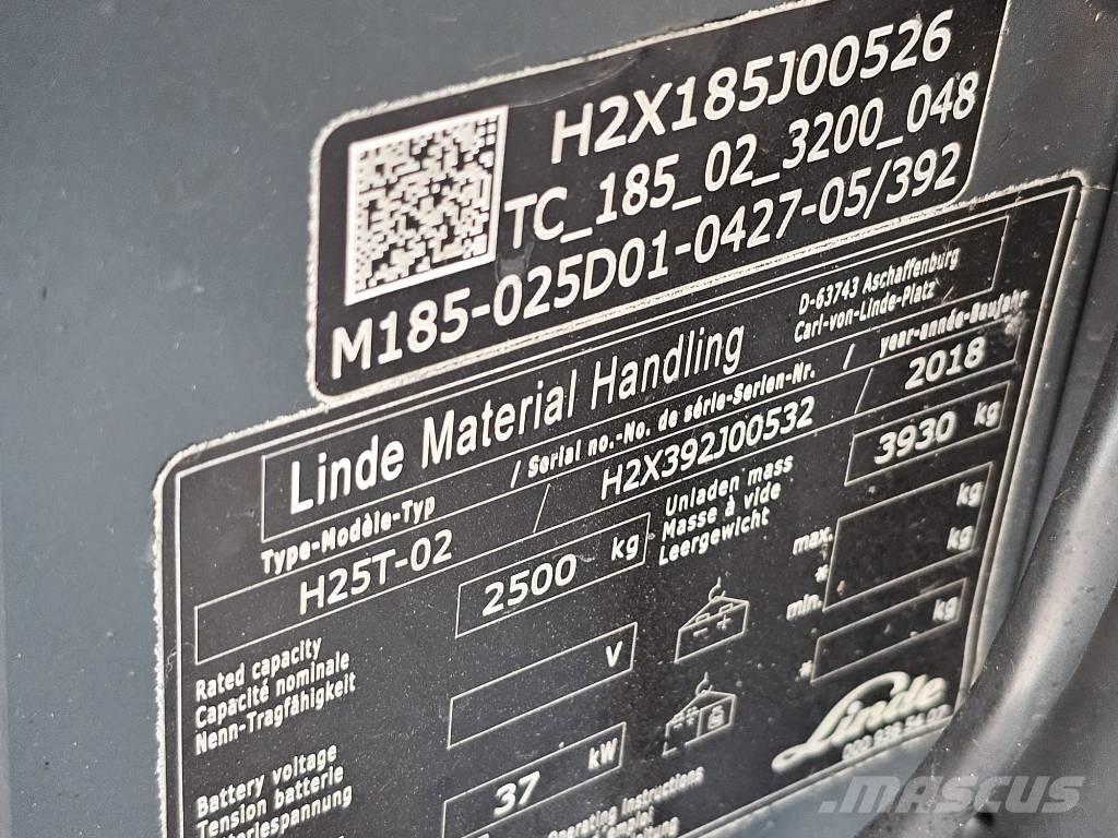 Linde H25T-02 Carrelli elevatori GPL