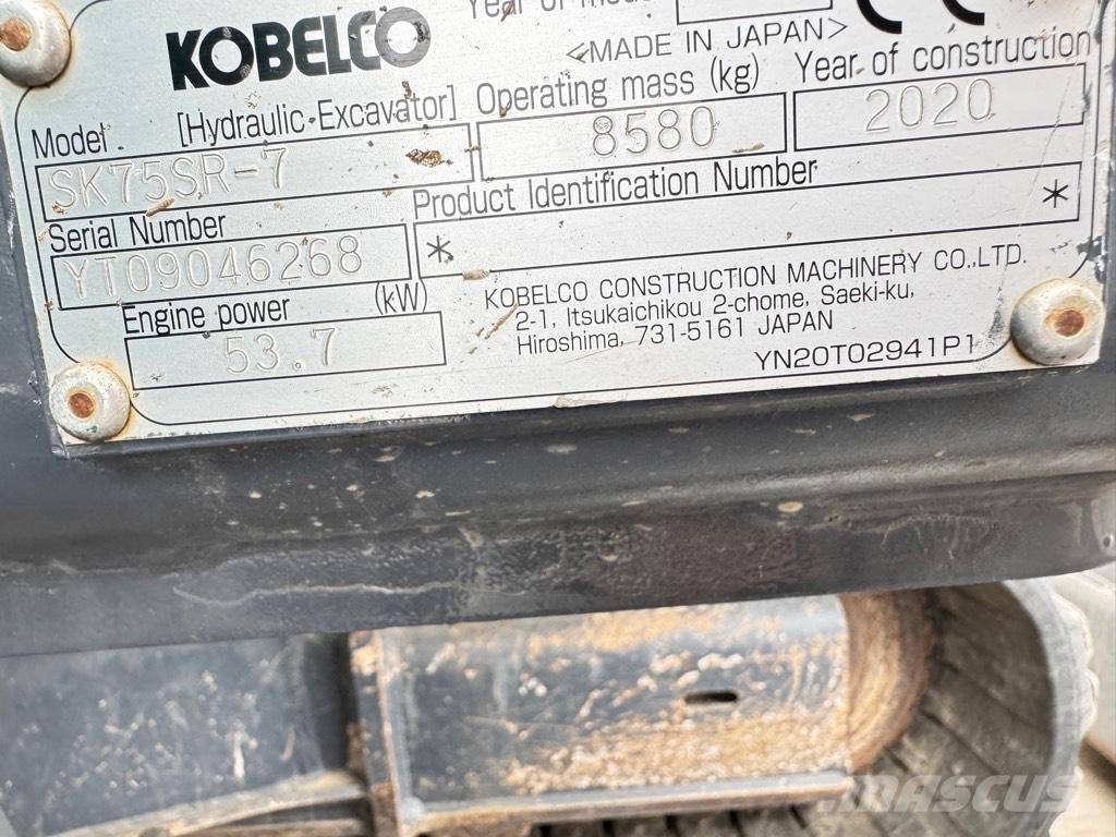 Kobelco SK75SR-7 Escavatori medi 7t - 12t
