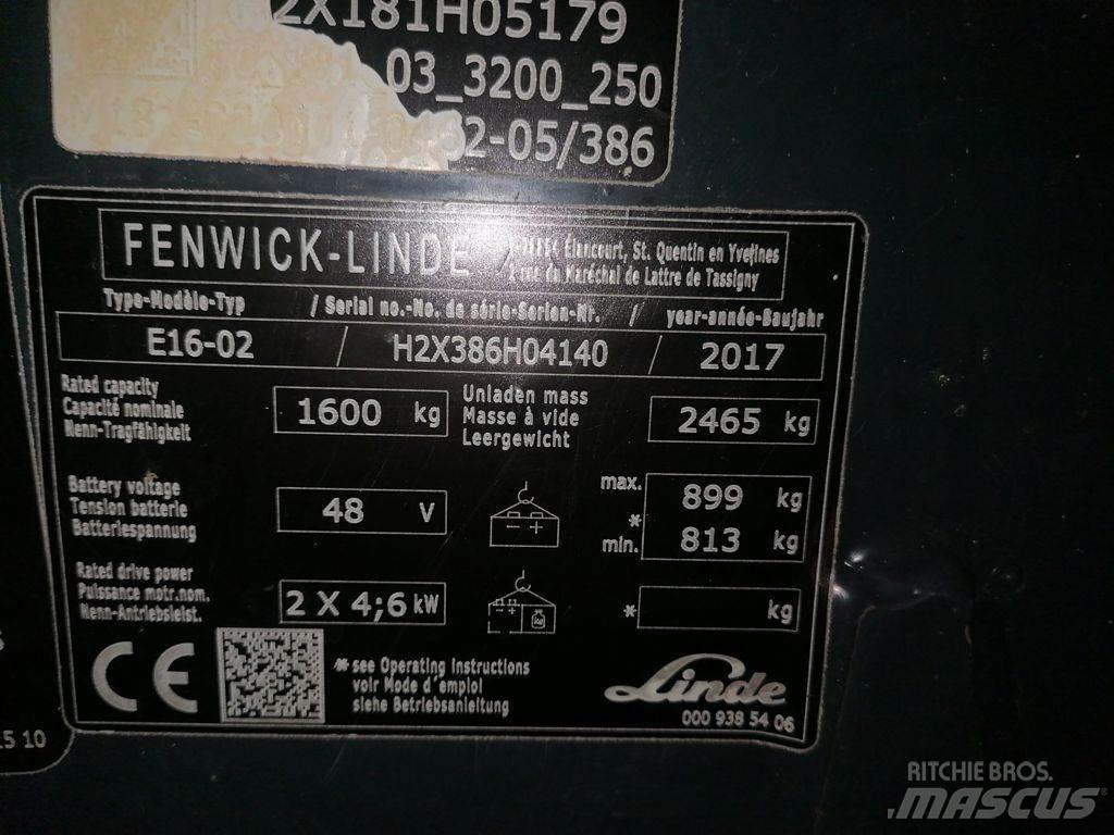 Linde E16-02 Carrelli elevatori elettrici