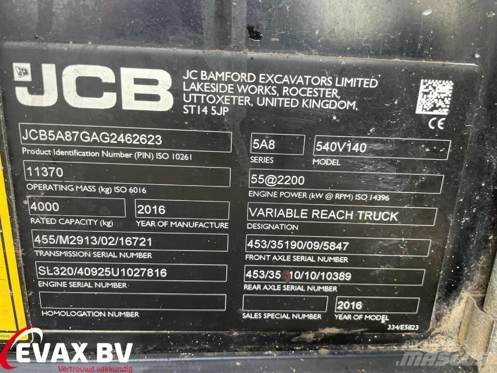 JCB 540-140 Loadall Sollevatori telescopici per agricoltura
