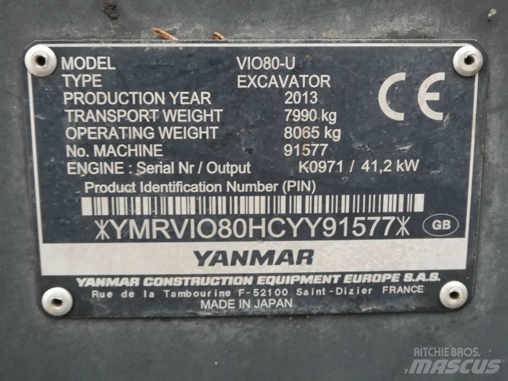 Yanmar Vio 80 U Escavatori medi 7t - 12t