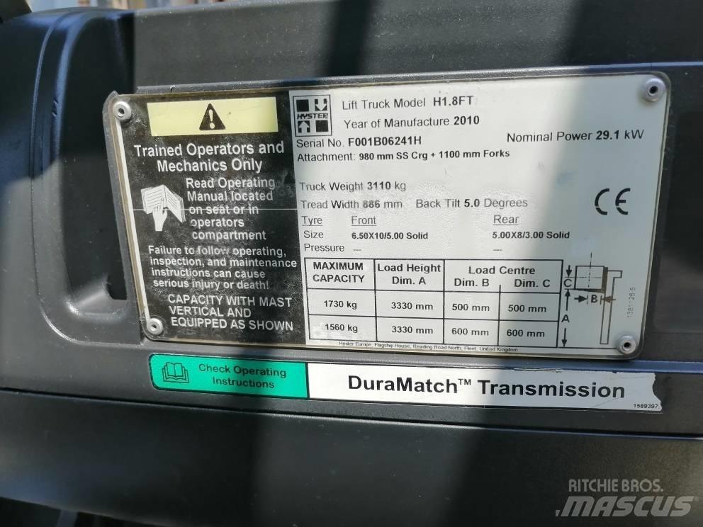 Hyster H 1.8 FT Carrelli elevatori diesel
