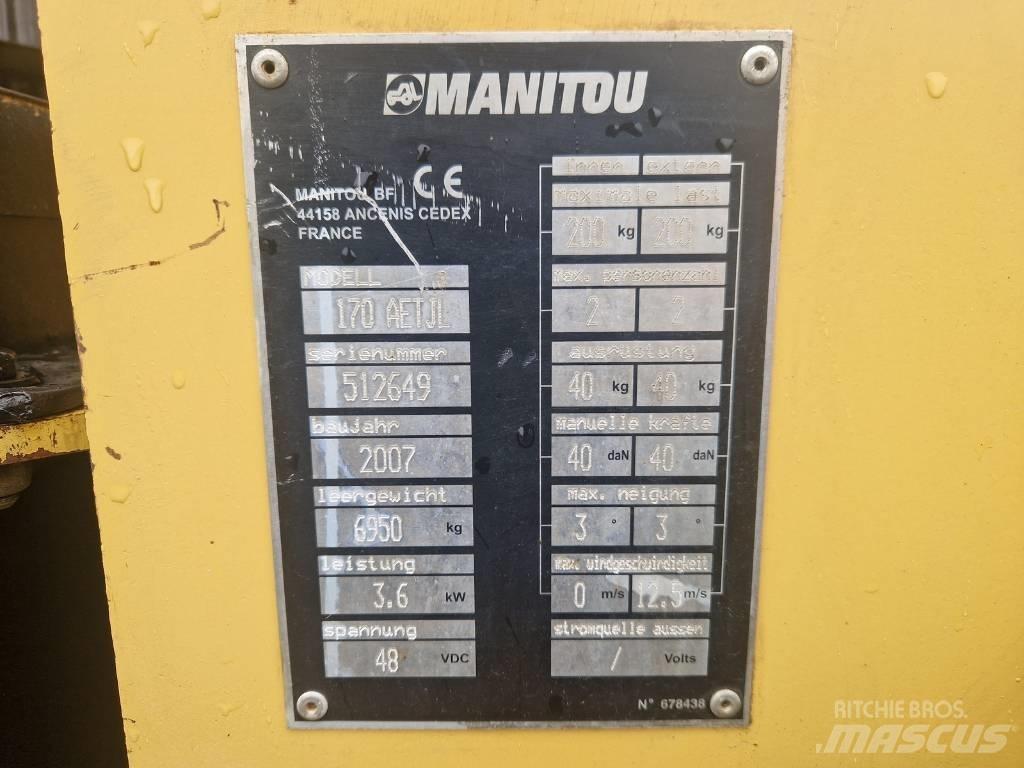 Manitou 170AETJL Piattaforme a braccio articolato