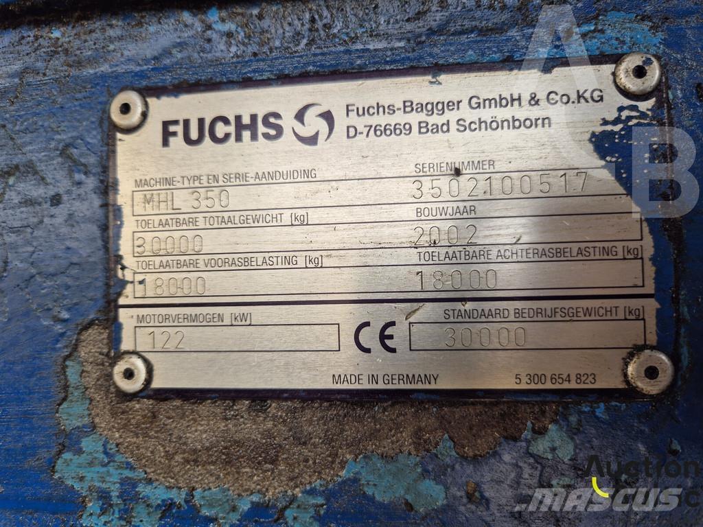 Fuchs MHL 350 Escavatori gommati