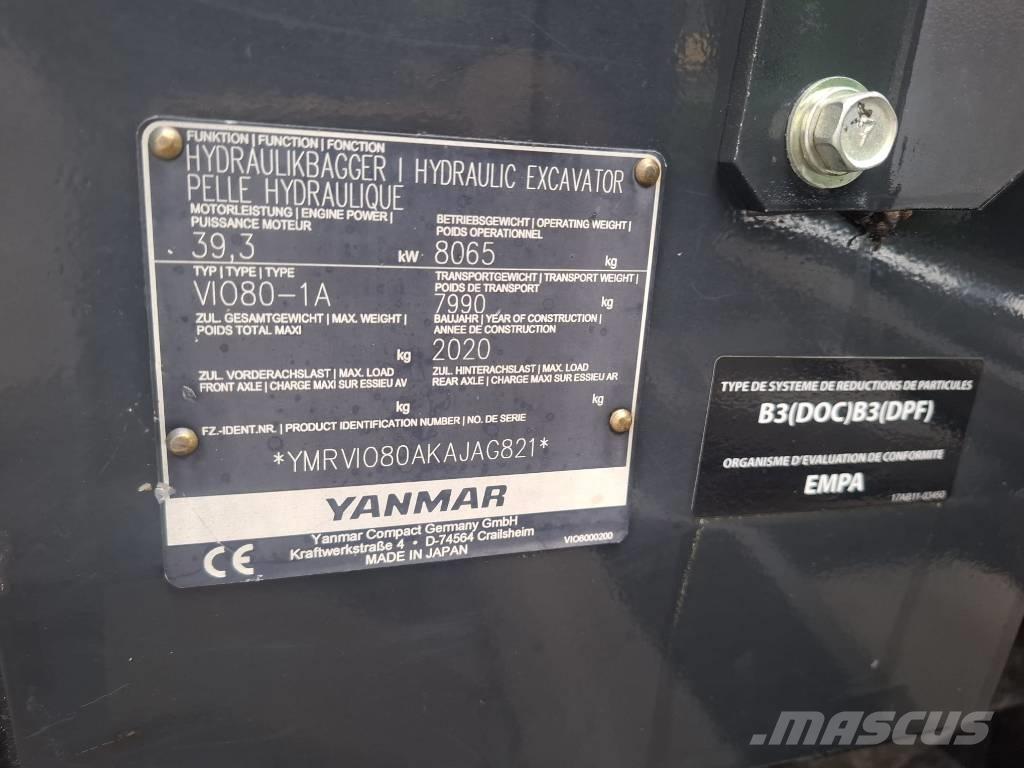 Yanmar Vio 80-1A Escavatori medi 7t - 12t