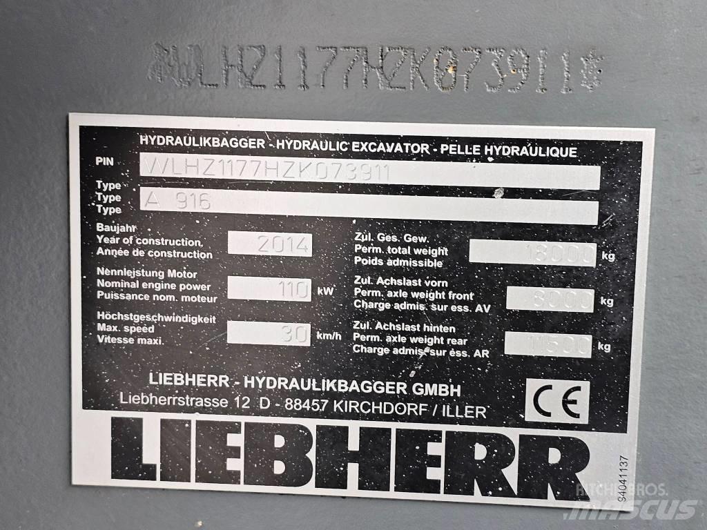 Liebherr A 916 Escavatori gommati