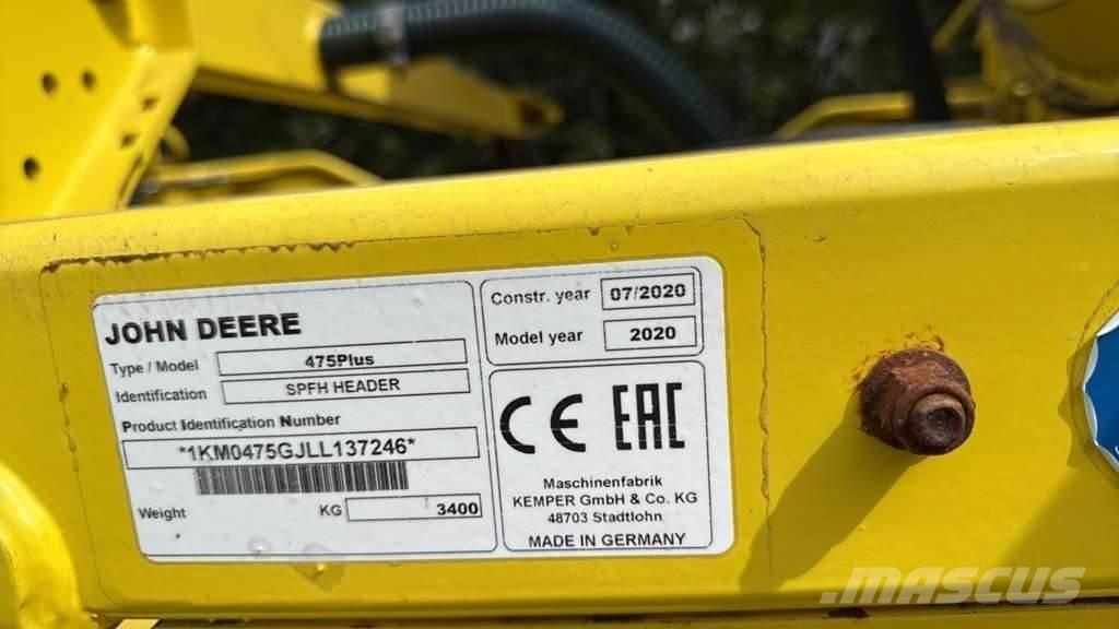 John Deere 8500 0 Abbattitrici, Disboscatrici