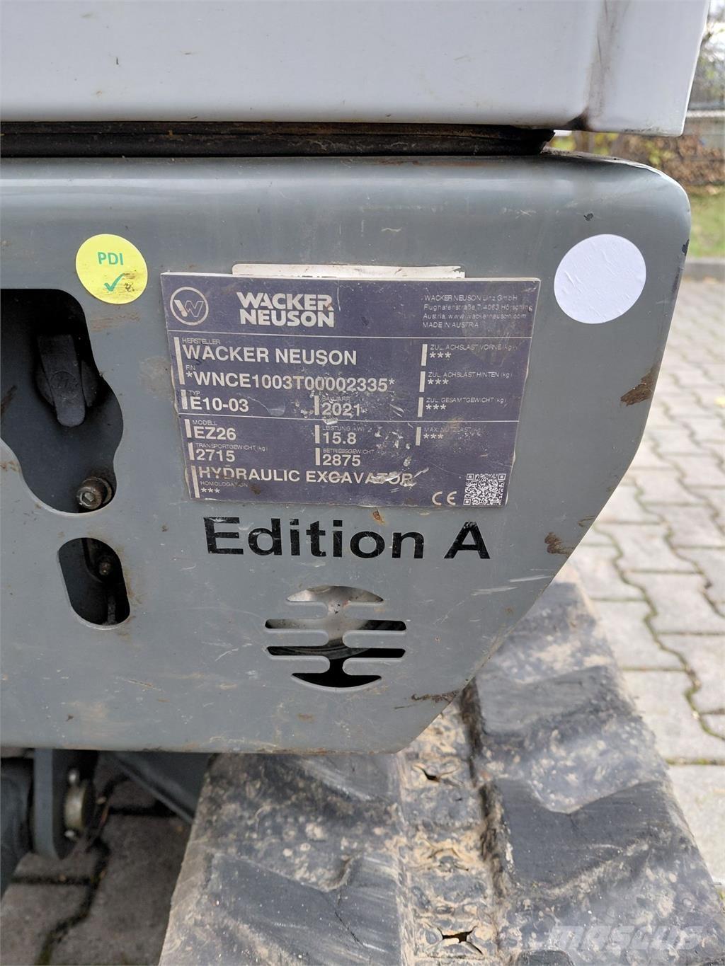 Wacker Neuson EZ26 Escavatori cingolati
