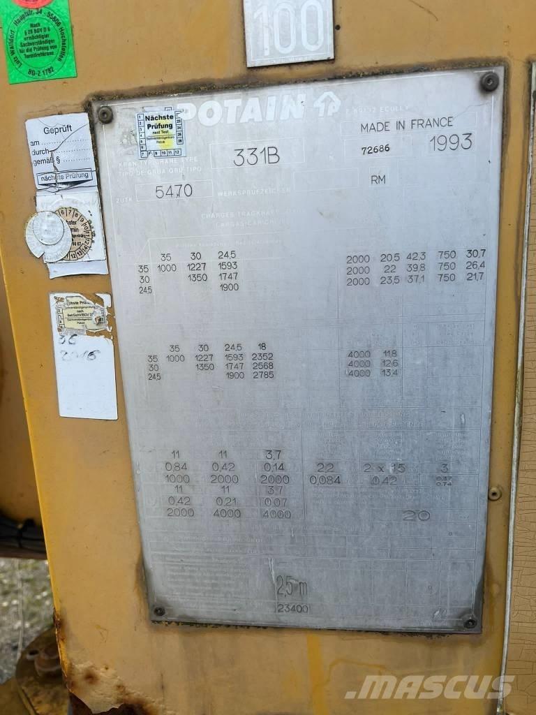 Potain GTMR 331 B Gru a torre