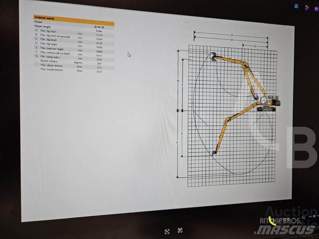JCB JS 145 LR Escavatori cingolati