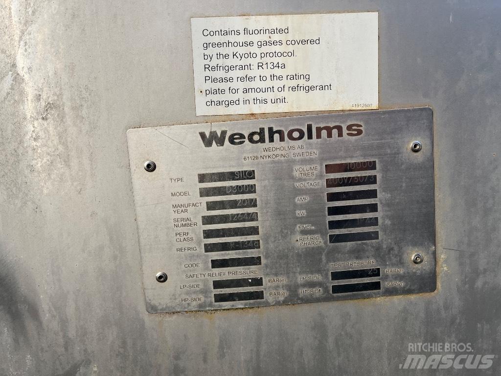 Wedholms D3000 Attrezzature per lo stoccaggio del latte
