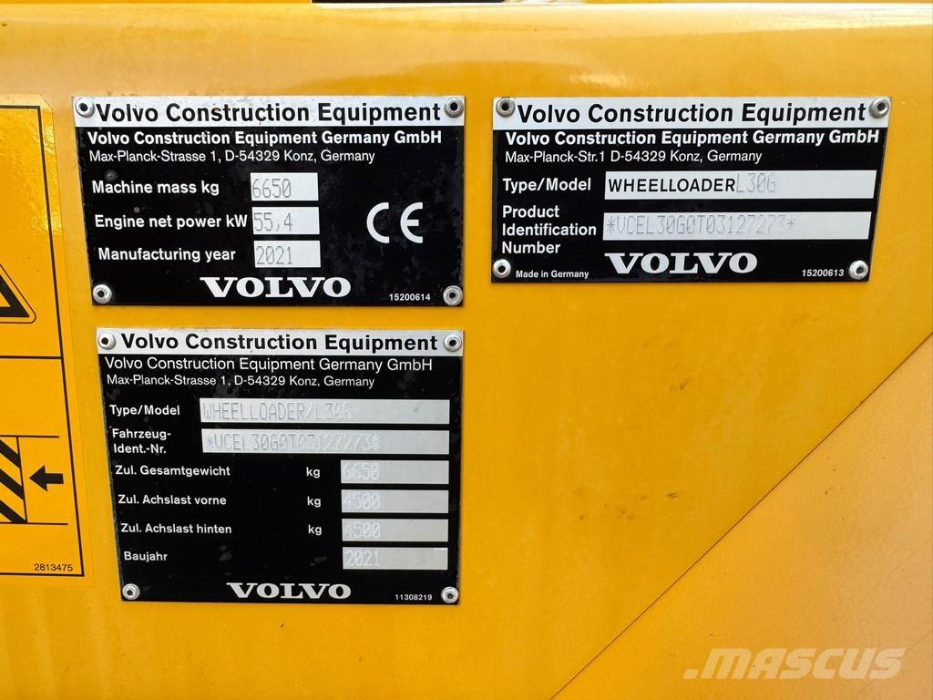 Volvo L30G Pale gommate