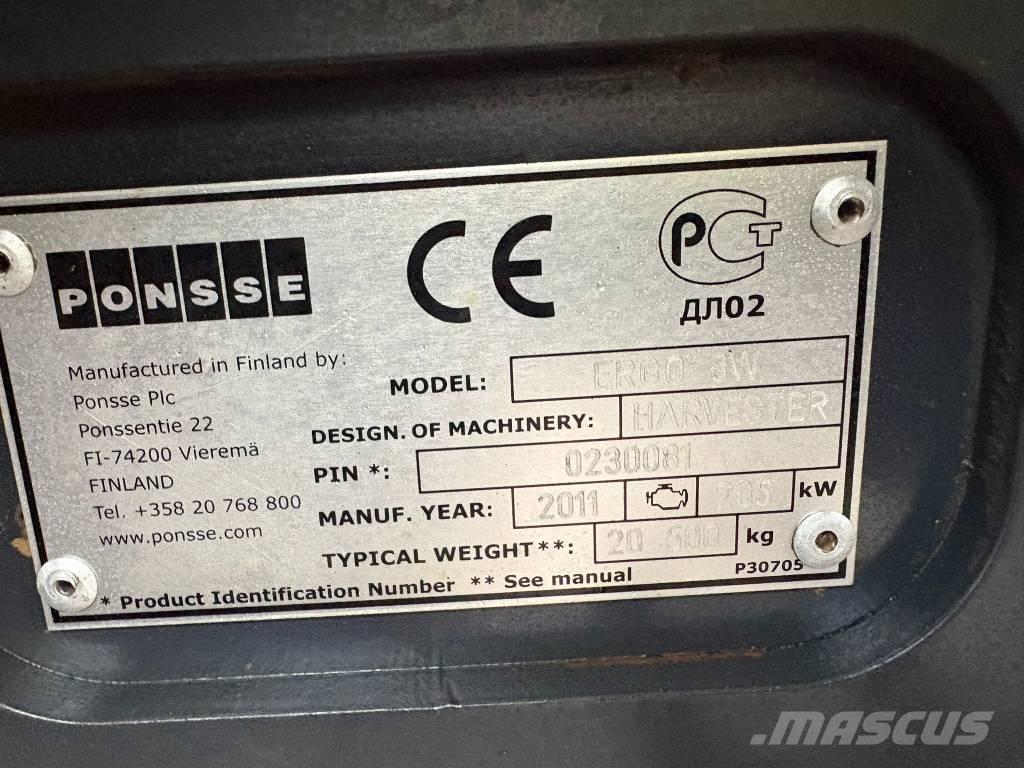 Ponsse Ergo 8W Abbattitrici, Disboscatrici