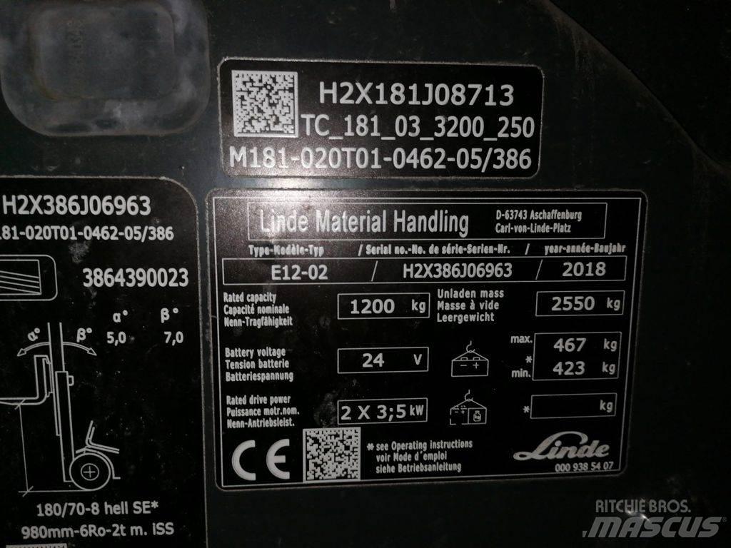 Linde E12-02 Carrelli elevatori elettrici