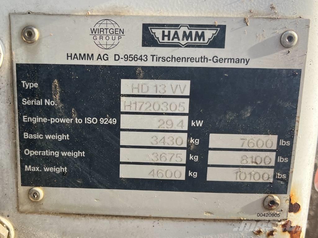 Hamm HD 13 VV Rulli a doppio tamburo