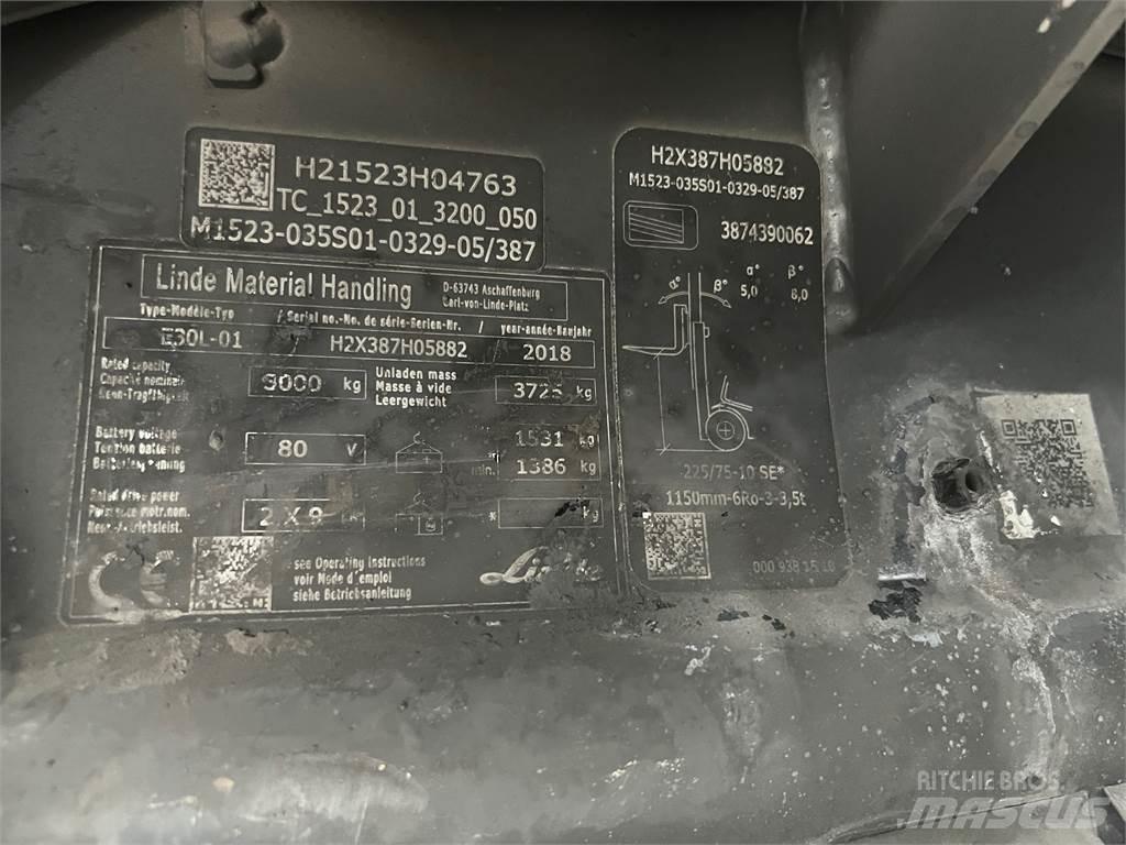 Linde E30L-01 Carrelli elevatori elettrici