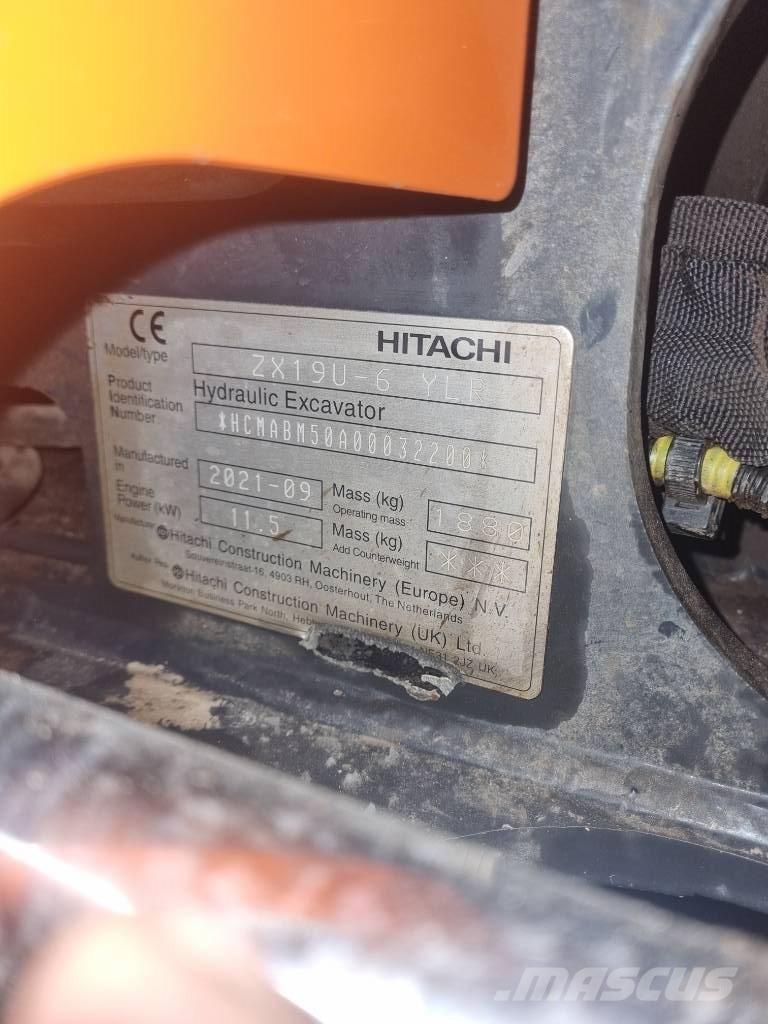 Hitachi ZX 19 U Miniescavatori