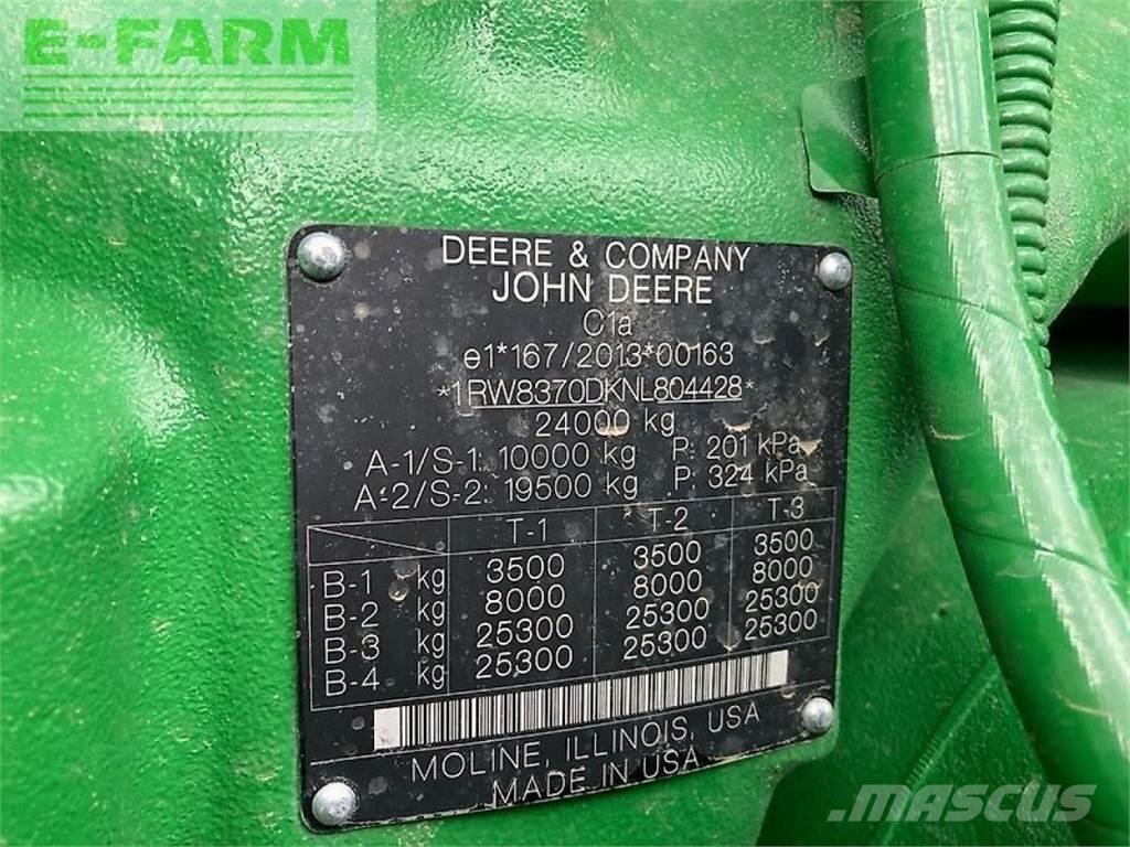John Deere 8rx370 Trattori