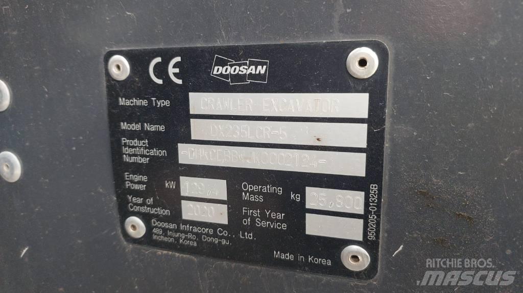 Doosan DX235LCR-5 Escavatori cingolati