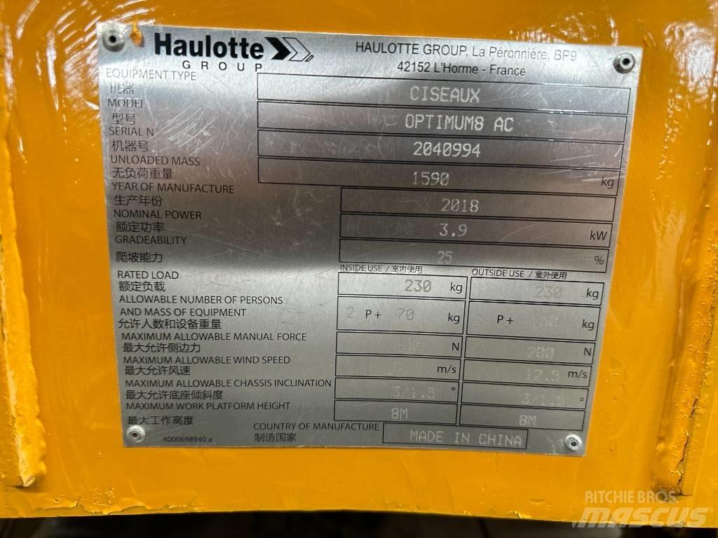 Haulotte OPTIMUM 8 Piattaforme a pantografo