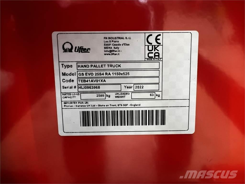 Pramac GS EVO 25 Transpallet elettrici a timone