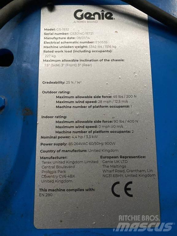 Genie GS1932 Piattaforme a pantografo