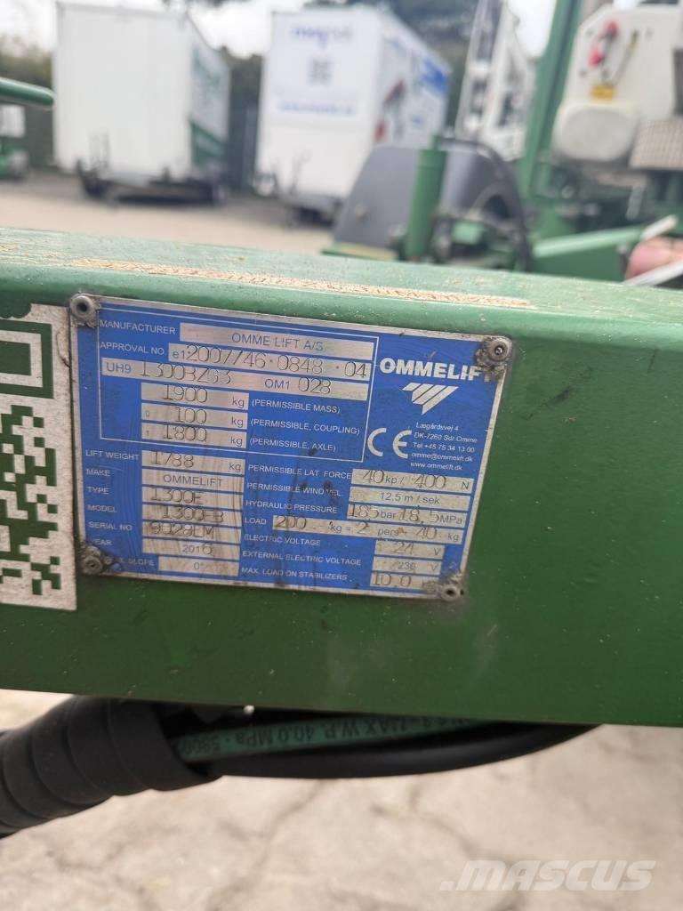 Omme 1300 EB Piattaforme aeree su rimorchio